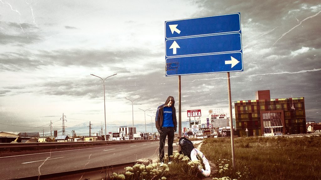 Rupert Jaeger in Prishtina Kosovo, 29 April 2019 for the project Migrant Republic